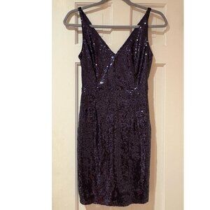 Midnight Blue Sequin Dress